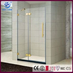 Frameless Scharnernglas Duschgehäuse, goldene Chrom -Hardware (KD3302)