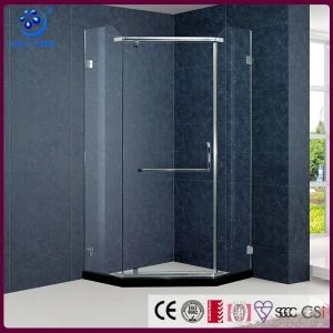 Frameless Scharnernglas Duschtür