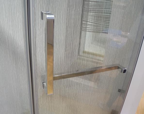 Hexagonal Hinged Frameless Glass Shower Panel