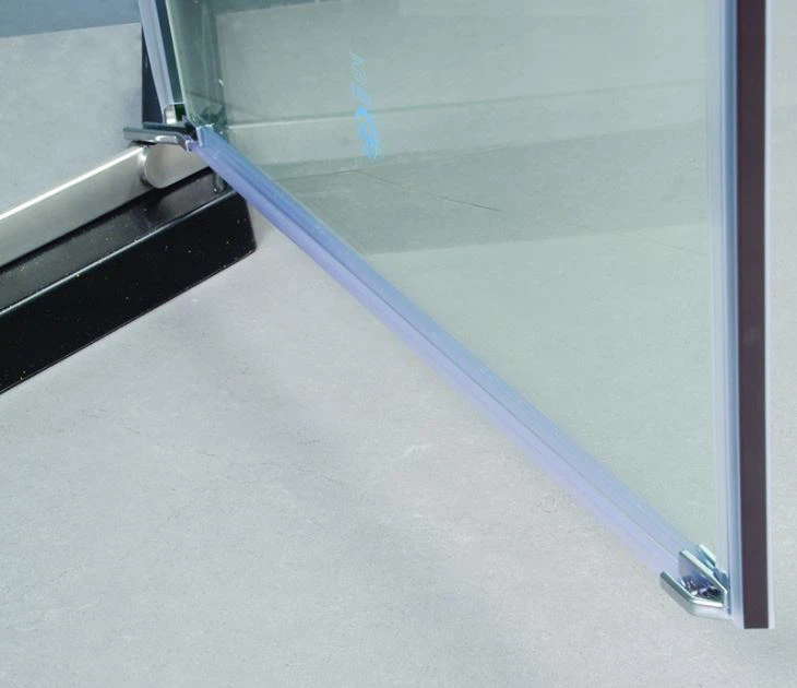 Pentagon Frameless Pivot Glass Shower Doors