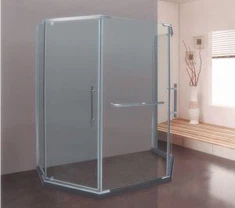 Pentagon -Scharniere Duschrahmen ohne Glasgäste