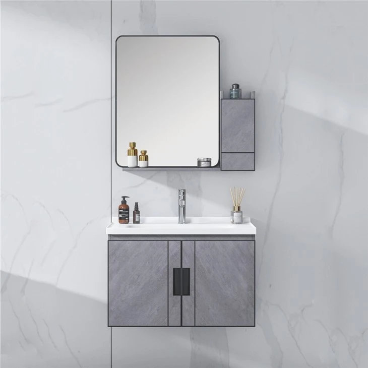 Graues Badezimmer Eitelkeit