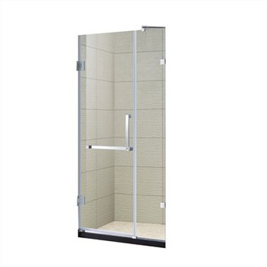 Frameless Duschtür angelenkt